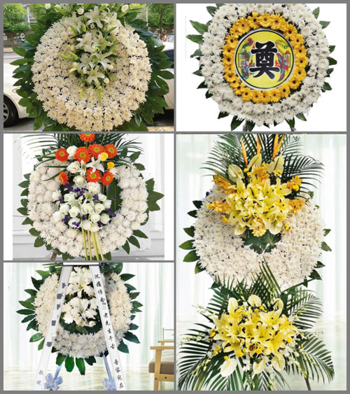 江西上饶广丰区芦林街道花圈速递
